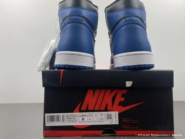 Official Maikesneakers Air Blue' Marina 555088-404 OG 'Dark Retro High Jordan 1 0327